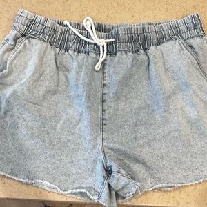 Forever 21 denim elastic waist shorts Sz 16